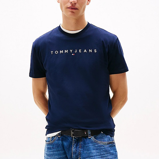 Tommy Hilfiger Ανδρική κοντομάνικη μπλούζα Regular Linear Logo Tee